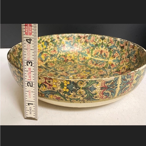 Alfred E. Knobler Viking Import Bowl Alcohol Proof Paper Mache Dish - Picture 6 of 10